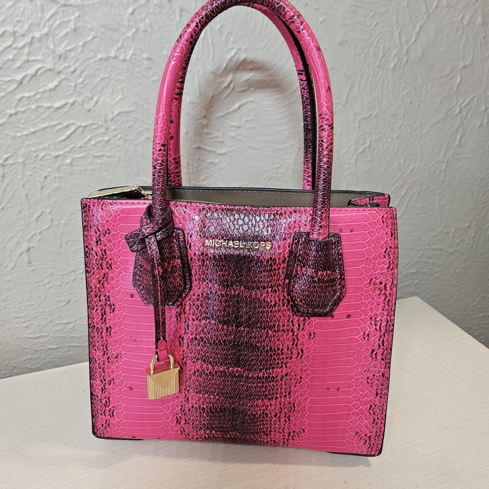 Michael Kors Pink Snake Print Women's Bag